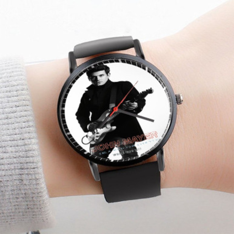Pastele John Mayer World Tour 2017 Watch Custom Unisex Black Quartz Watch Premium Gift Box Watches