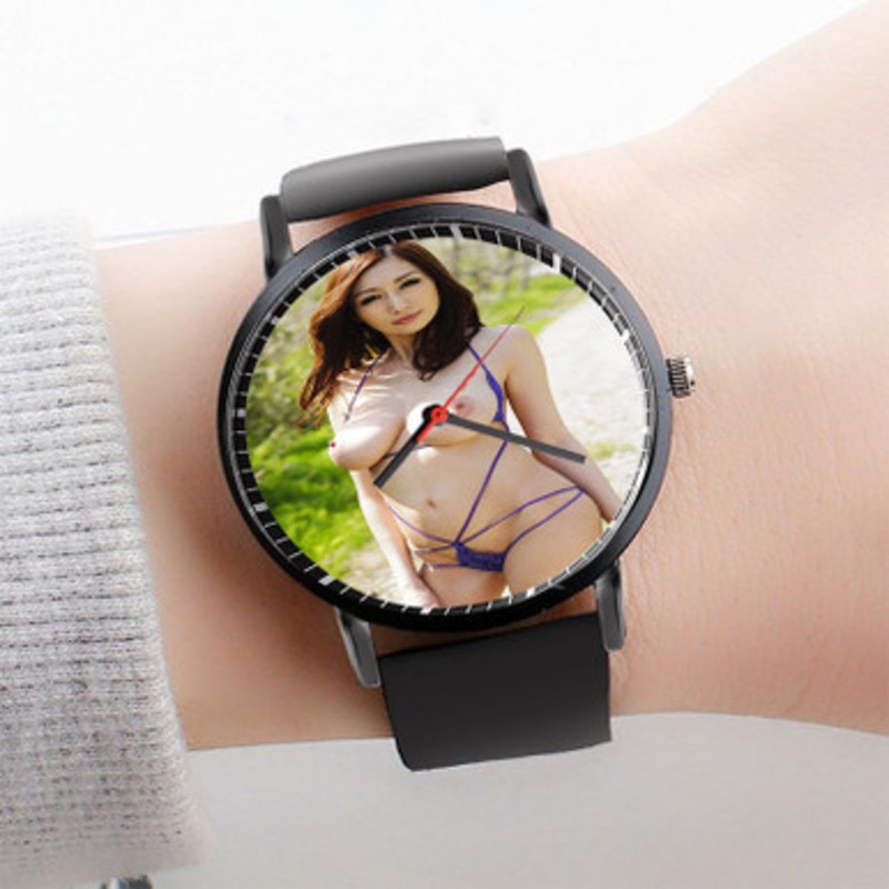 Pastele Julia Kyoka Watch Custom Unisex Black Quartz Watch Premium Gift Box Watches