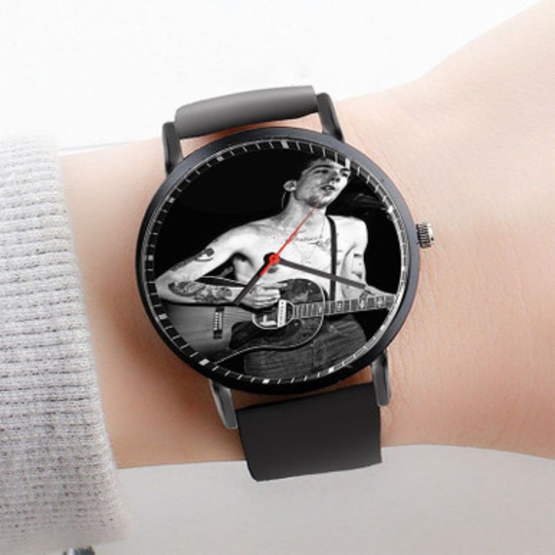 Pastele Justin Townes Earle Watch Custom Unisex Black Quartz Watch Premium Gift Box Watches