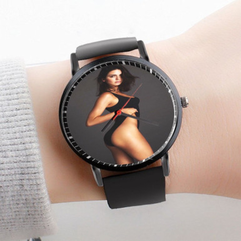 Pastele Kendall Jenner Watch Custom Unisex Black Quartz Watch Premium Gift Box Watches