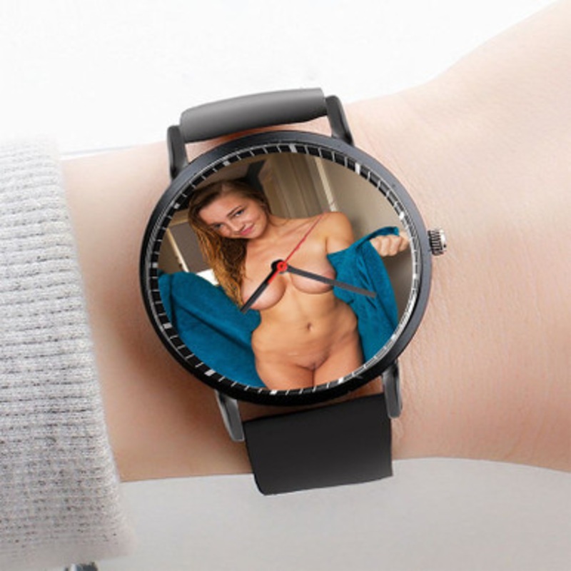 Pastele Kendra Sunderland Art Watch Custom Unisex Black Quartz Watch Premium Gift Box Watches