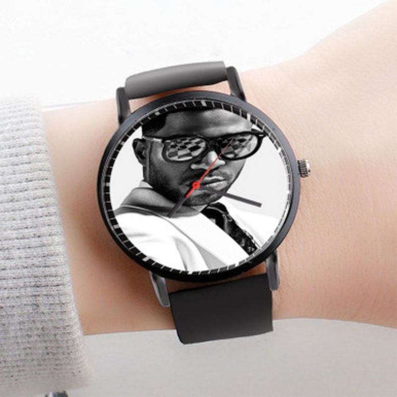 Pastele Kid Cudi Art Watch Custom Unisex Black Quartz Watch Premium Gift Box Watches