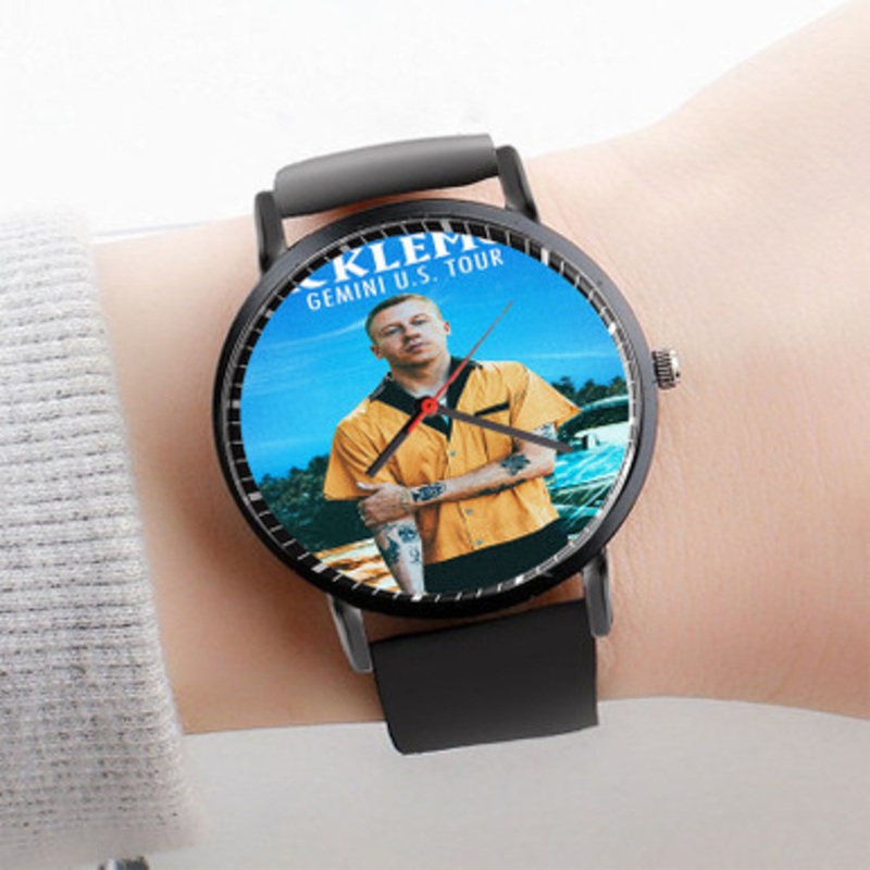 Pastele Macklemore Gemini US Tour Watch Custom Unisex Black Quartz Watch Premium Gift Box Watches