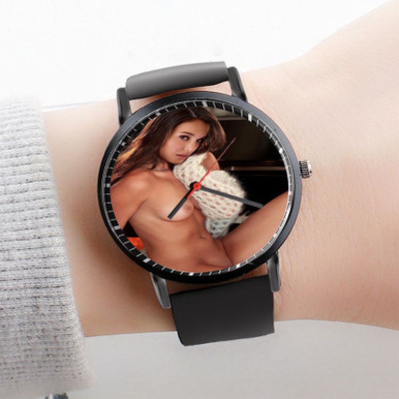 Pastele Natalie Portman Watch Custom Unisex Black Quartz Watch Premium Gift Box Watches