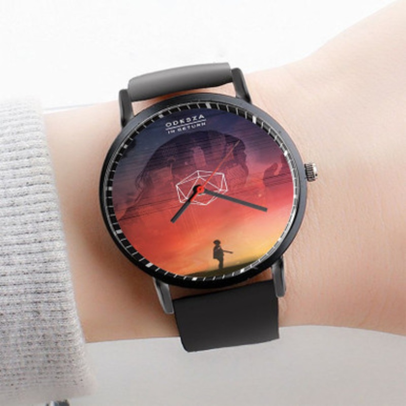 Pastele Odesza in Return Watch Custom Unisex Black Quartz Watch Premium Gift Box Watches