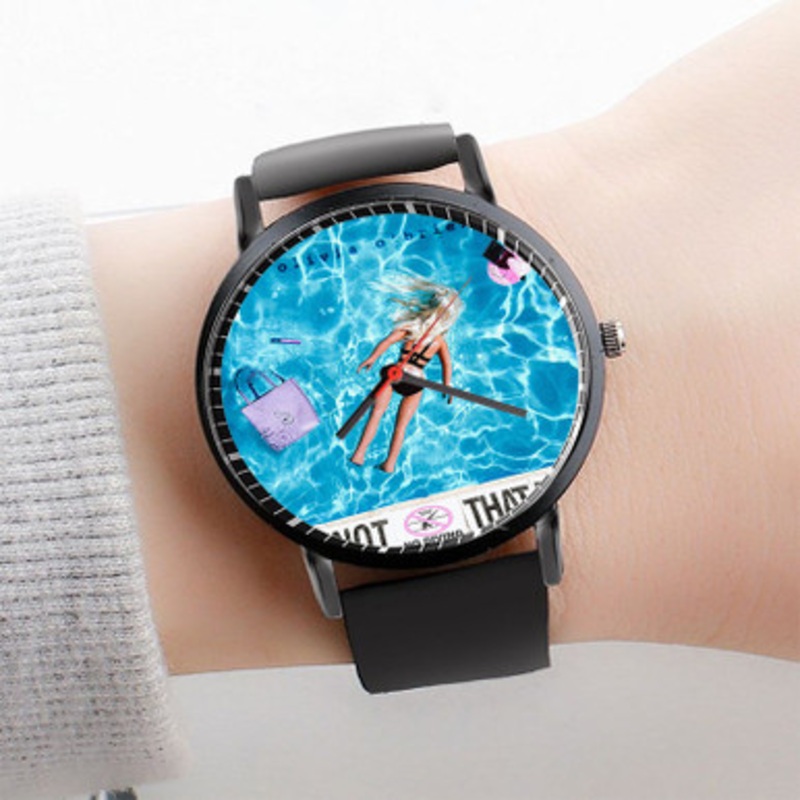 Pastele Olivia O Brien It s Not That Deep Watch Custom Unisex Black Quartz Watch Premium Gift Box Watches