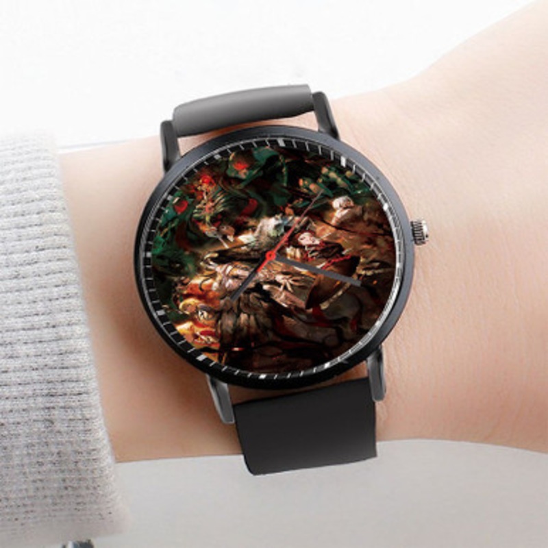 Pastele Overlord Movie Watch Custom Unisex Black Quartz Watch Premium Gift Box Watches