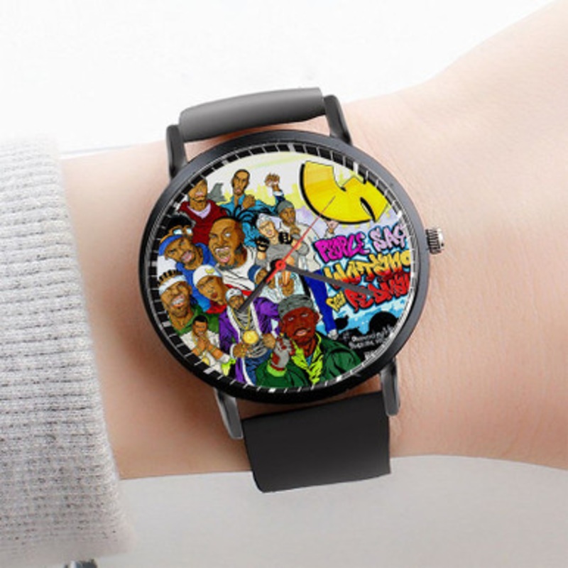 Pastele People Say Wu Tang Clan Feat Redman Watch Custom Unisex Black Quartz Watch Premium Gift Box Watches