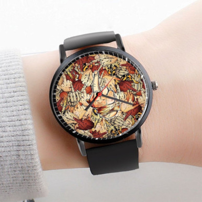 Pastele Pouya Suicide Boys Watch Custom Unisex Black Quartz Watch Premium Gift Box Watches