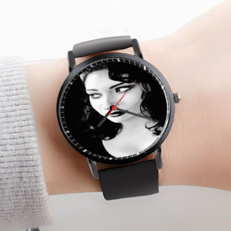 Pastele Regina Spektor Watch Custom Unisex Black Quartz Watch Premium Gift Box Watches