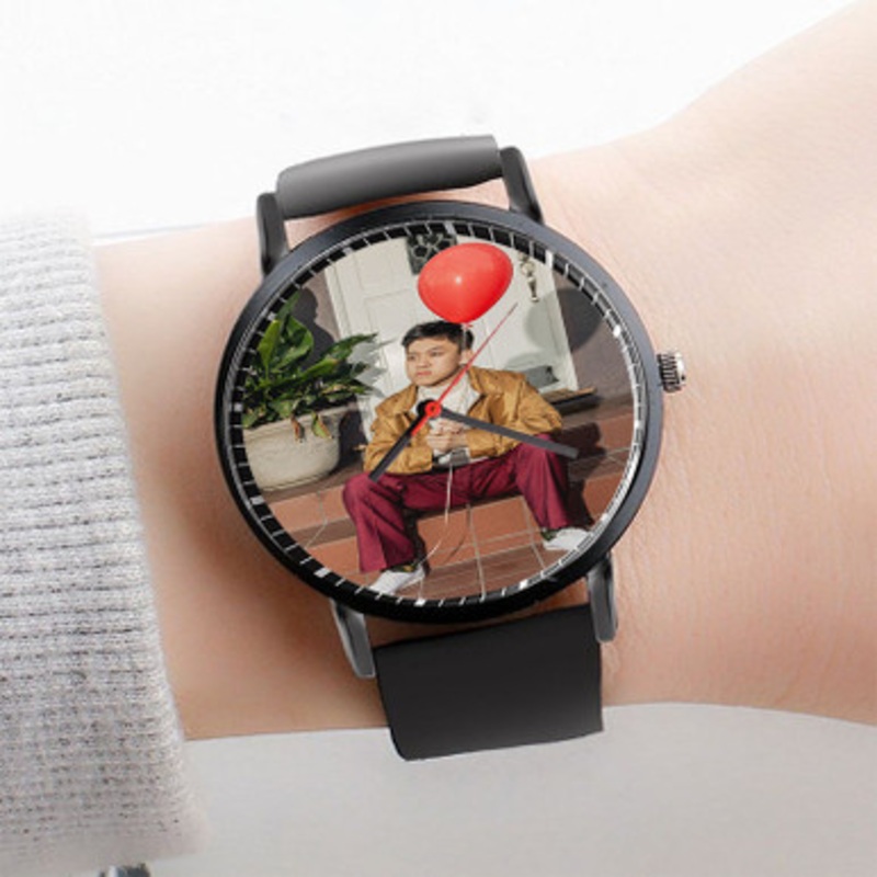 Pastele Rich Brian Watch Custom Unisex Black Quartz Watch Premium Gift Box Watches