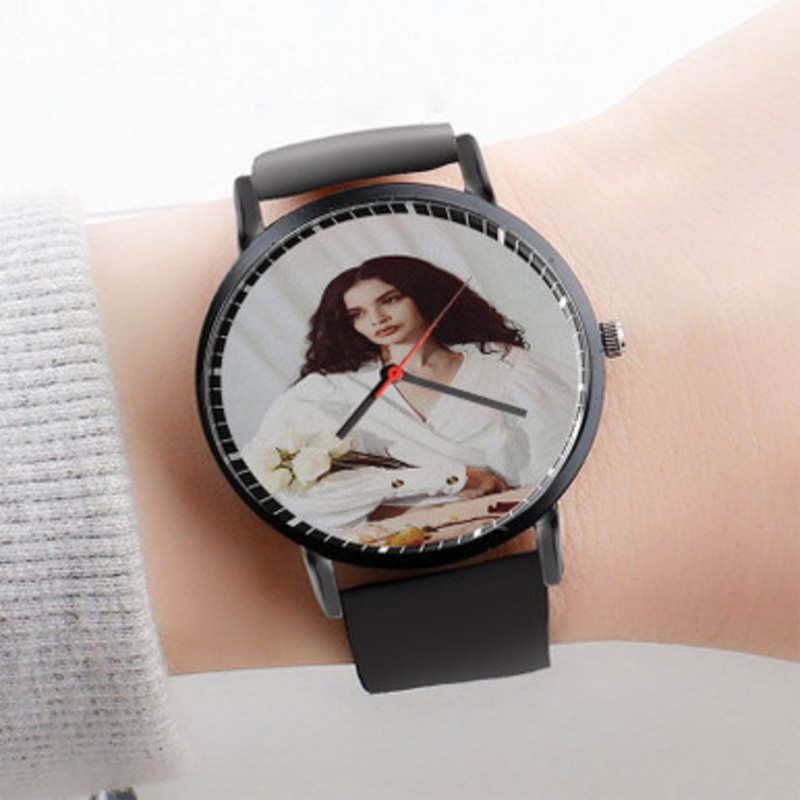 Pastele Sabrina Claudio Art Watch Custom Unisex Black Quartz Watch Premium Gift Box Watches
