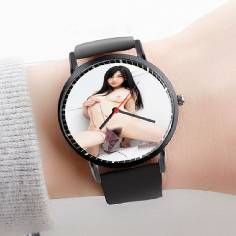 Pastele Saori Hara Watch Custom Unisex Black Quartz Watch Premium Gift Box Watches