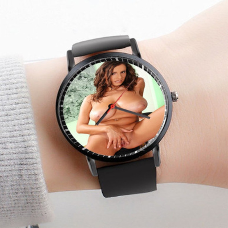 Pastele Sensual Jane Watch Custom Unisex Black Quartz Watch Premium Gift Box Watches