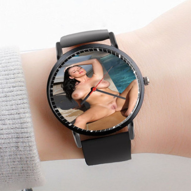 Pastele Sophie Dee Art Watch Custom Unisex Black Quartz Watch Premium Gift Box Watches