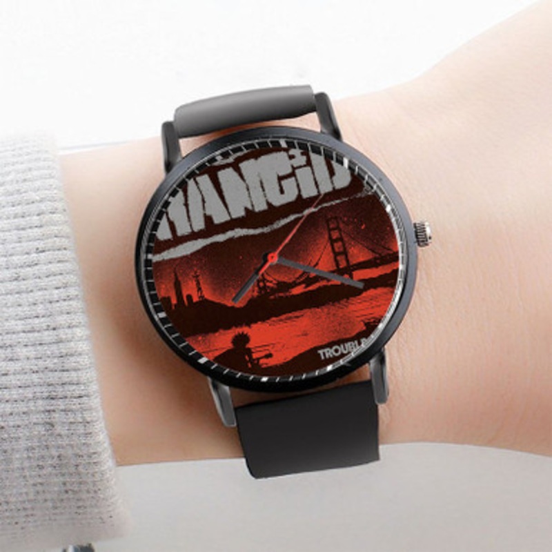 Pastele Telegraph Avenue Rancid Watch Custom Unisex Black Quartz Watch Premium Gift Box Watches