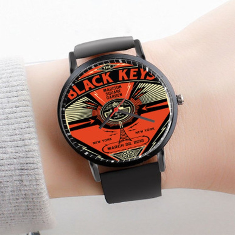 Pastele The Black Keys Obey Watch Custom Unisex Black Quartz Watch Premium Gift Box Watches