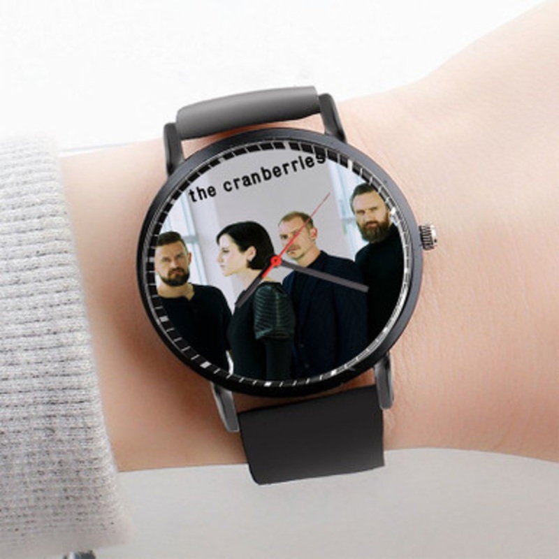 Pastele The Cranberries Watch Custom Unisex Black Quartz Watch Premium Gift Box Watches