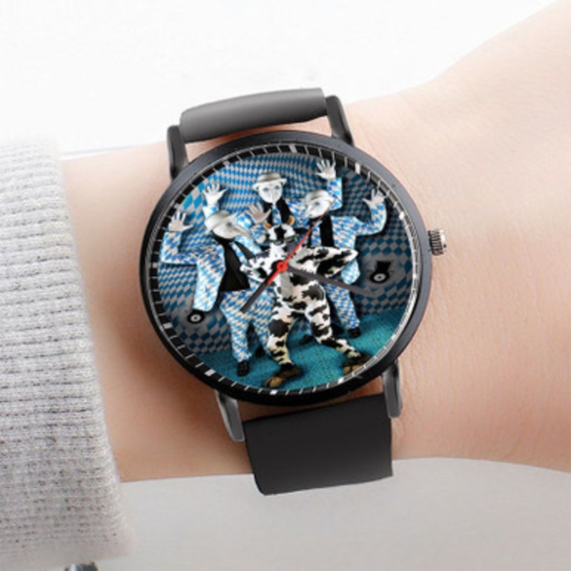 Pastele The Residents Art Watch Custom Unisex Black Quartz Watch Premium Gift Box Watches