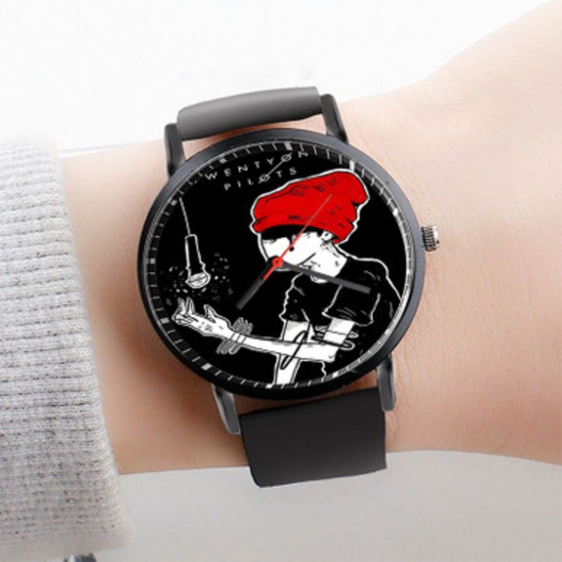 Pastele Twenty One Pilots 21 Watch Custom Unisex Black Quartz Watch Premium Gift Box Watches