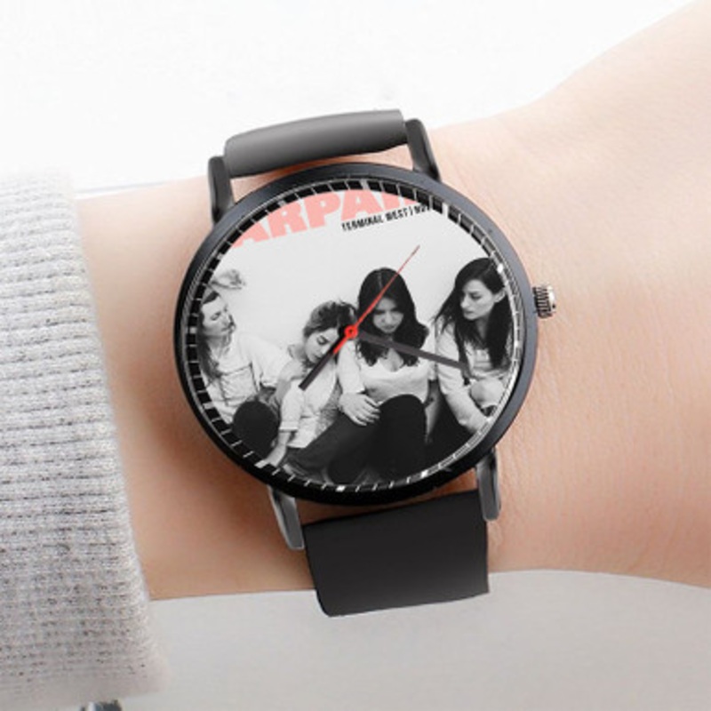 Pastele Warpaint Watch Custom Unisex Black Quartz Watch Premium Gift Box Watches