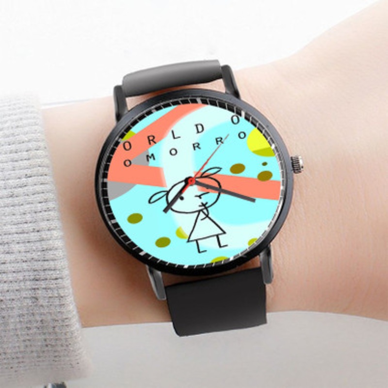 Pastele World of Tomorrow It s Such a Beautiful Day Watch Custom Unisex Black Quartz Watch Premium Gift Box Watches