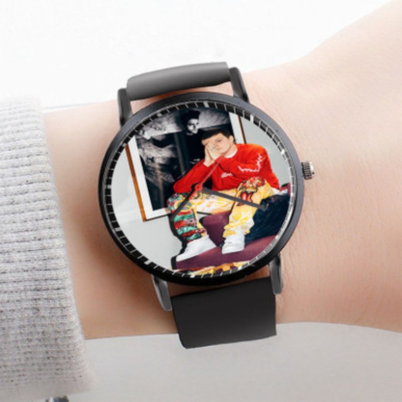 Pastele Yung Lean Watch Custom Unisex Black Quartz Watch Premium Gift Box Watches