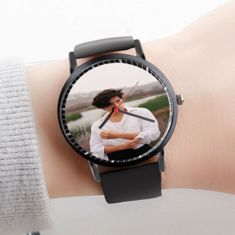 Pastele Cole Sprouse Art Watch Custom Unisex Black Quartz Watch Premium Gift Box Watches