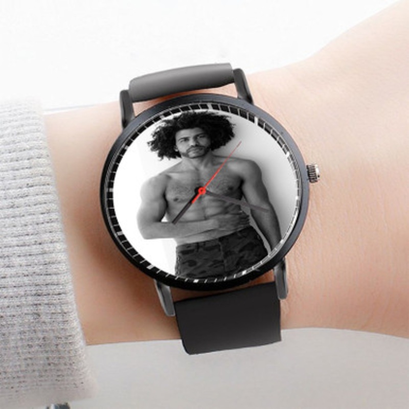 Pastele Daveed Diggs Watch Custom Unisex Black Quartz Watch Premium Gift Box Watches