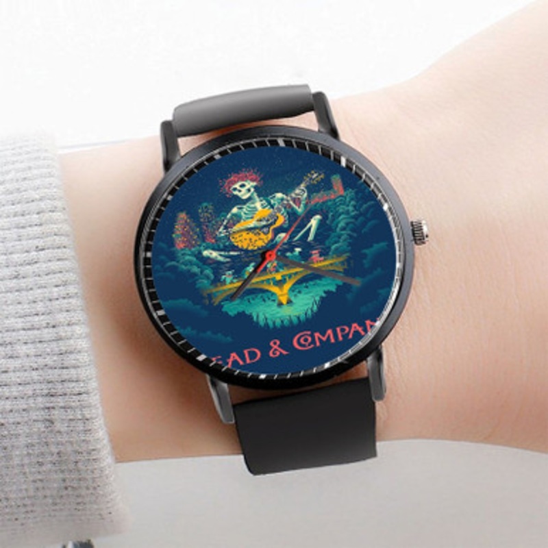 Pastele Dead Company Grateful Dead Watch Custom Unisex Black Quartz Watch Premium Gift Box Watches