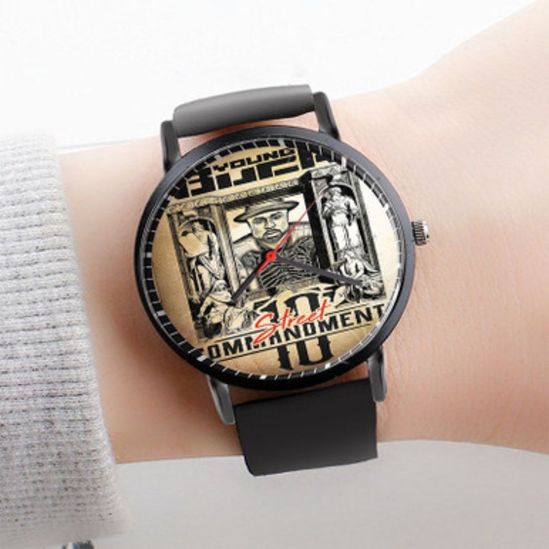 Pastele Dope 2 Ya Young Buck Watch Custom Unisex Black Quartz Watch Premium Gift Box Watches
