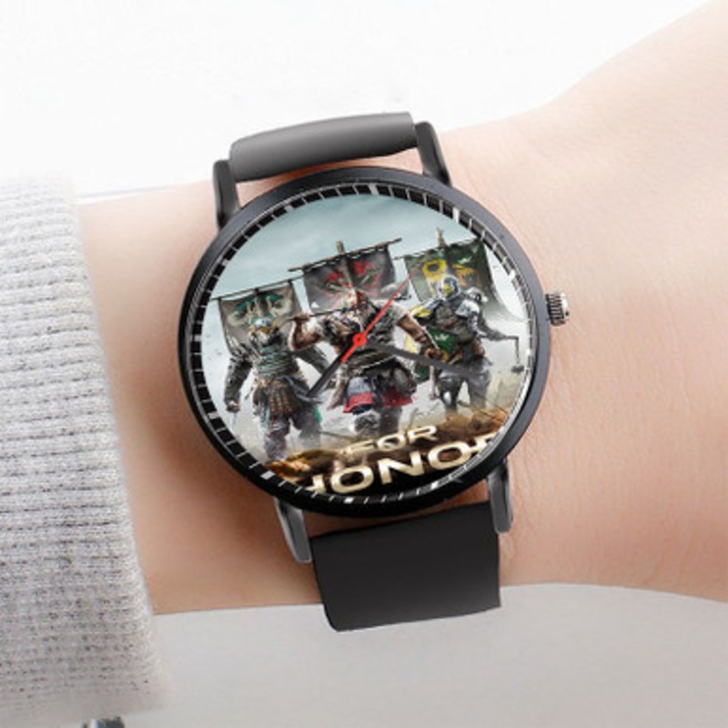 Pastele For Honor Game Watch Custom Unisex Black Quartz Watch Premium Gift Box Watches