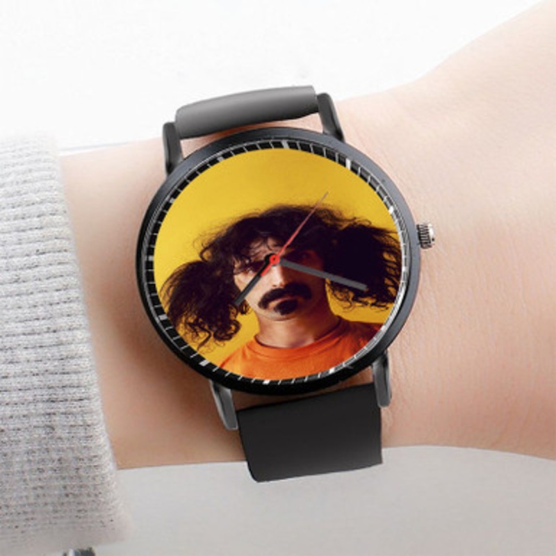 Pastele Frank Zappa Watch Custom Unisex Black Quartz Watch Premium Gift Box Watches