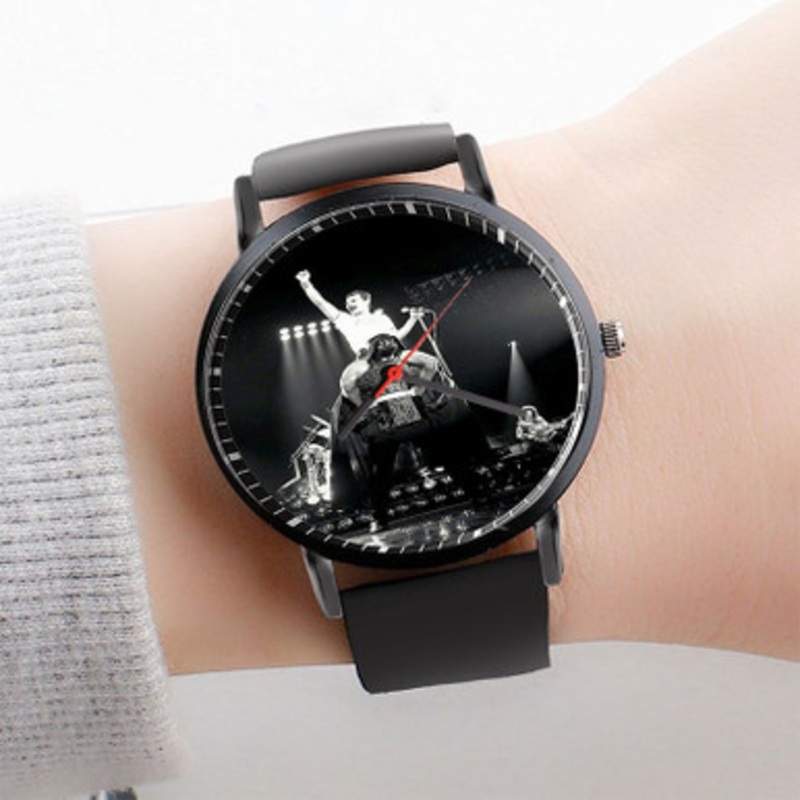 Pastele Freddie Mercury Darth Vader Watch Custom Unisex Black Quartz Watch Premium Gift Box Watches