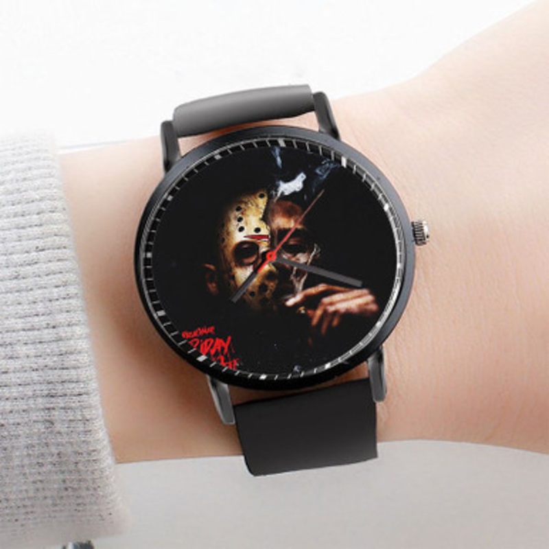 Pastele Friday The 13th Desiigner Watch Custom Unisex Black Quartz Watch Premium Gift Box Watches
