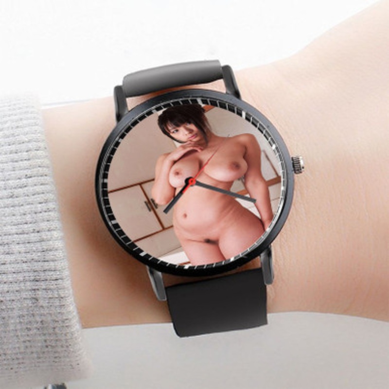 Pastele Hana Haruna Watch Custom Unisex Black Quartz Watch Premium Gift Box Watches