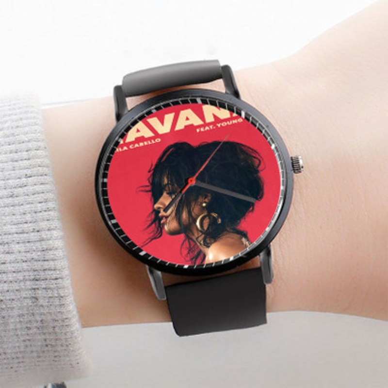 Pastele Havana Camila Cabello Feat Young Thug Watch Custom Unisex Black Quartz Watch Premium Gift Box Watches