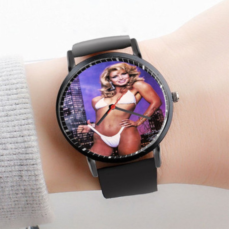 Pastele Heather THomas Watch Custom Unisex Black Quartz Watch Premium Gift Box Watches