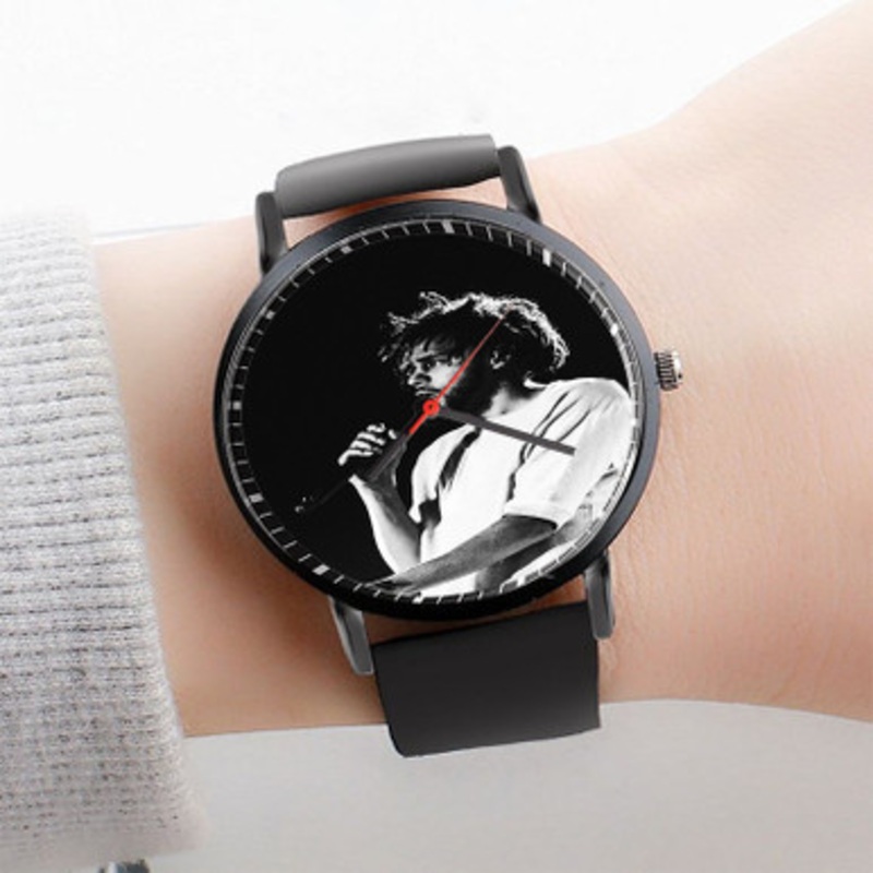 Pastele J Cole Watch Custom Unisex Black Quartz Watch Premium Gift Box Watches