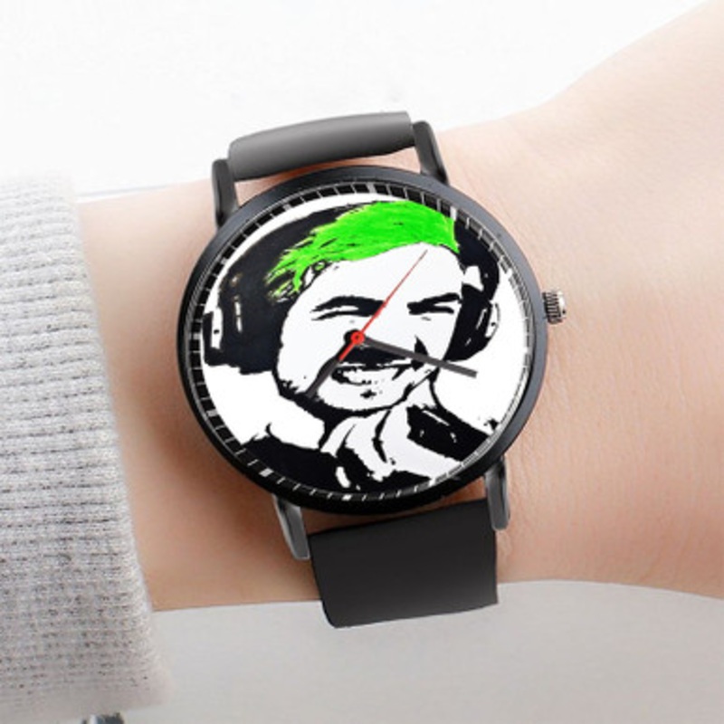 Pastele Jacksepticeye Watch Custom Unisex Black Quartz Watch Premium Gift Box Watches