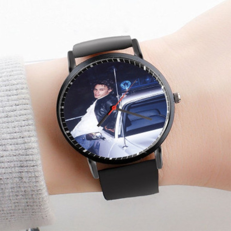 Pastele James Franco Watch Custom Unisex Black Quartz Watch Premium Gift Box Watches
