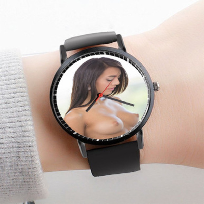 Pastele Janice Griffith Watch Custom Unisex Black Quartz Watch Premium Gift Box Watches