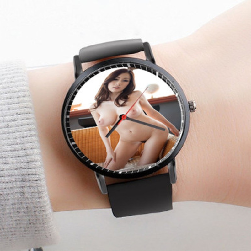 Pastele Julia Kyoka Art Watch Custom Unisex Black Quartz Watch Premium Gift Box Watches