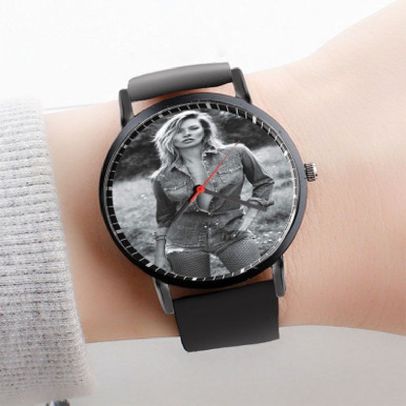 Pastele Kate Moss Watch Custom New Unisex Black Quartz Watch Premium Gift Box Watches