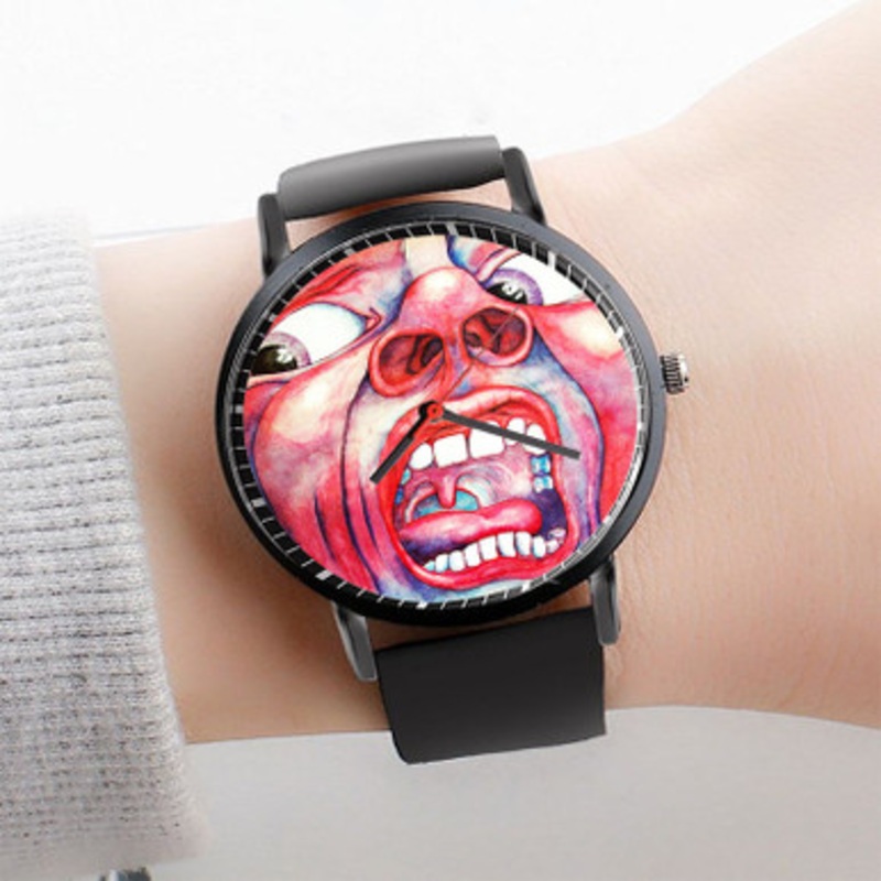 Pastele King Crimson Watch Custom Unisex Black Quartz Watch Premium Gift Box Watches