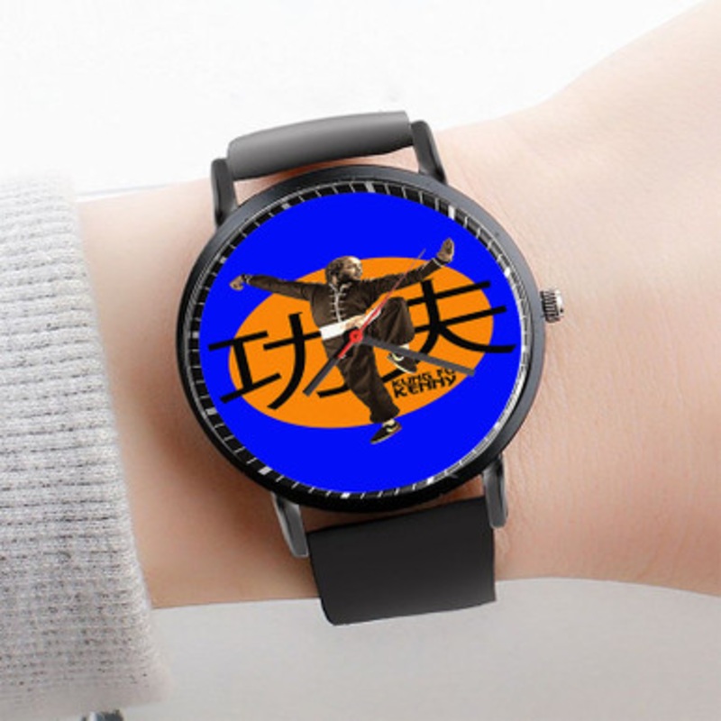 Pastele Kung Fu Kenny Kendrick Lamar Watch Custom Unisex Black Quartz Watch Premium Gift Box Watches