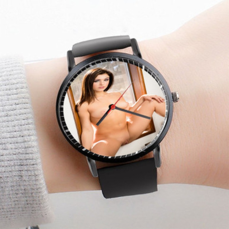 Pastele Leah Gotti Watch Custom Unisex Black Quartz Watch Premium Gift Box Watches
