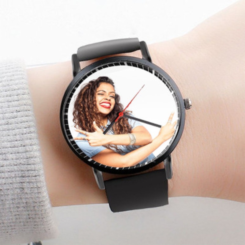 Pastele Liza Koshy Watch Custom Unisex Black Quartz Watch Premium Gift Box Watches