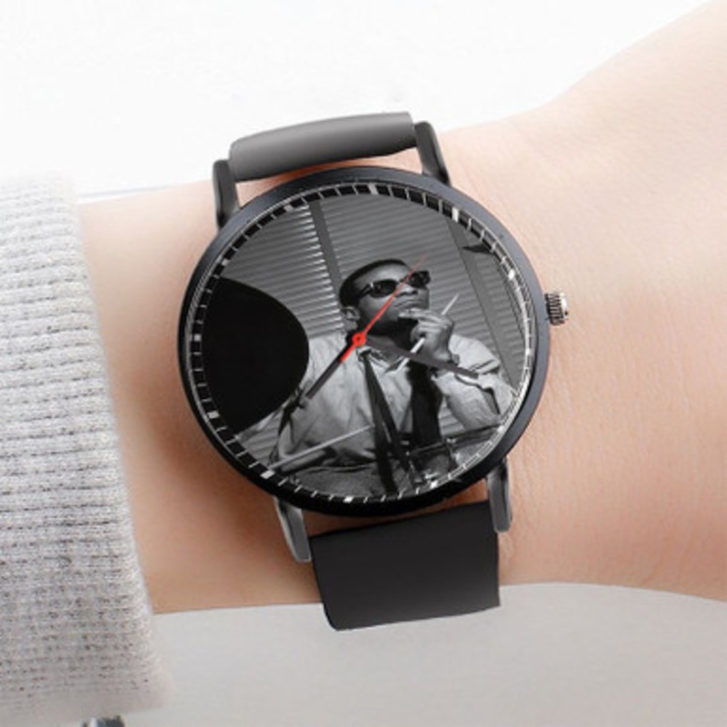 Pastele Max Roach Watch Custom Unisex Black Quartz Watch Premium Gift Box Watches