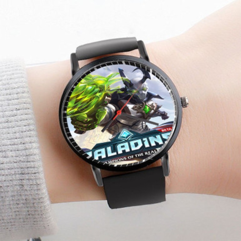 Pastele Paladins Game Watch Custom Unisex Black Quartz Watch Premium Gift Box Watches